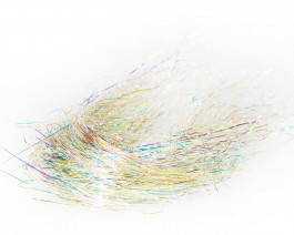 Fine 3D Tinsel Hair, Ice Pearl UVR / 02